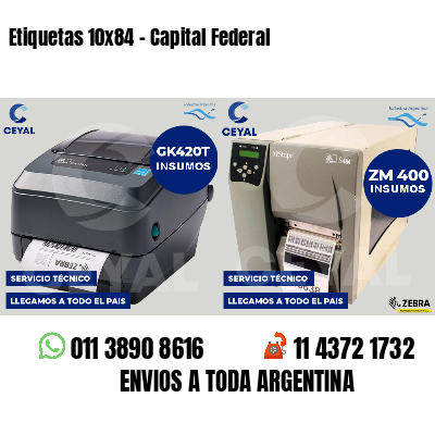 Etiquetas 10x84 - Capital Federal