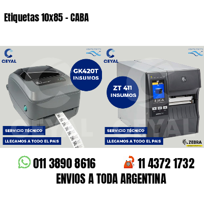 Etiquetas 10x85 - CABA