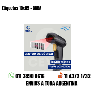Etiquetas 10x85 - CABA