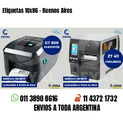 Etiquetas 10x86 - Buenos Aires