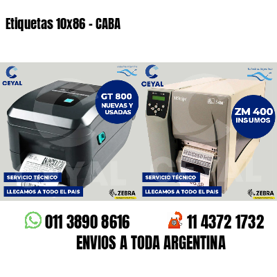 Etiquetas 10x86 - CABA