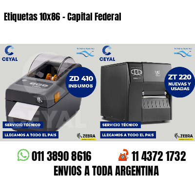 Etiquetas 10x86 - Capital Federal
