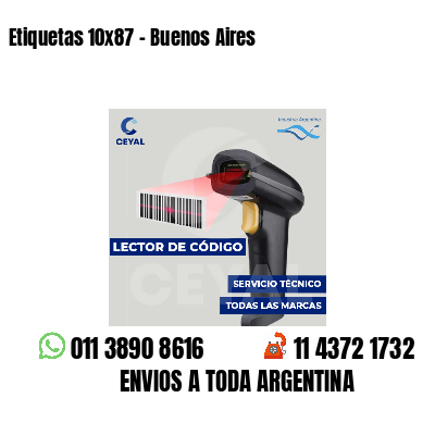 Etiquetas 10x87 - Buenos Aires
