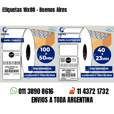 Etiquetas 10x88 - Buenos Aires