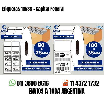 Etiquetas 10x88 - Capital Federal
