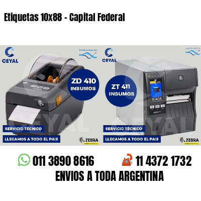 Etiquetas 10x88 - Capital Federal