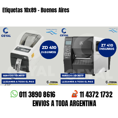 Etiquetas 10x89 - Buenos Aires