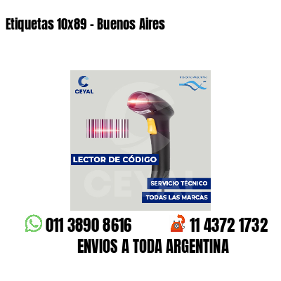 Etiquetas 10x89 - Buenos Aires
