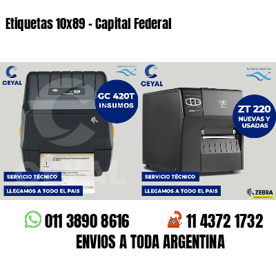 Etiquetas 10x89 - Capital Federal
