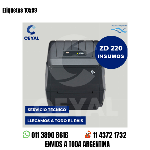 Etiquetas 10x99