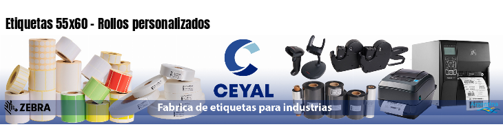 Etiquetas 55x60 - Rollos personalizados