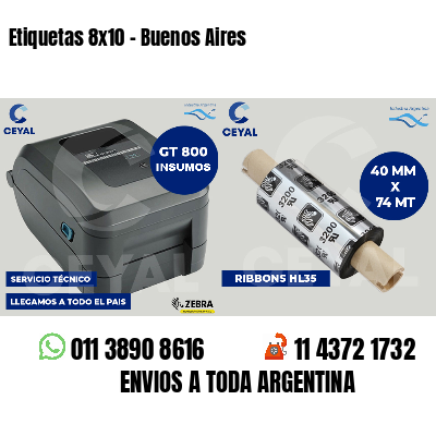 Etiquetas 8x10 - Buenos Aires