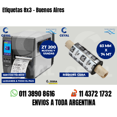 Etiquetas 8x3 - Buenos Aires