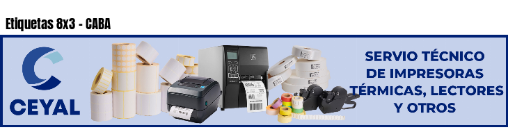Etiquetas 8x3 - CABA