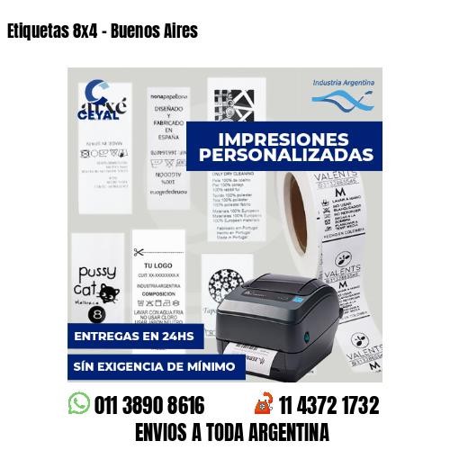 Etiquetas 8x4 - Buenos Aires