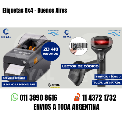 Etiquetas 8x4 - Buenos Aires