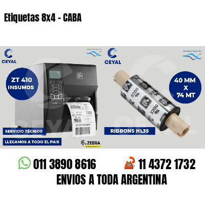 Etiquetas 8x4 - CABA