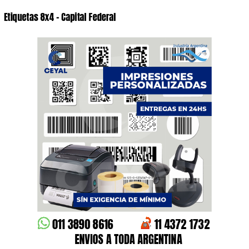 Etiquetas 8x4 - Capital Federal
