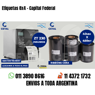 Etiquetas 8x4 - Capital Federal