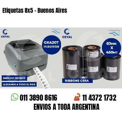 Etiquetas 8x5 - Buenos Aires