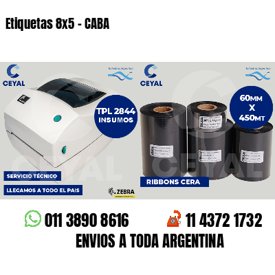 Etiquetas 8x5 - CABA