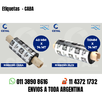 Etiquetas  - CABA