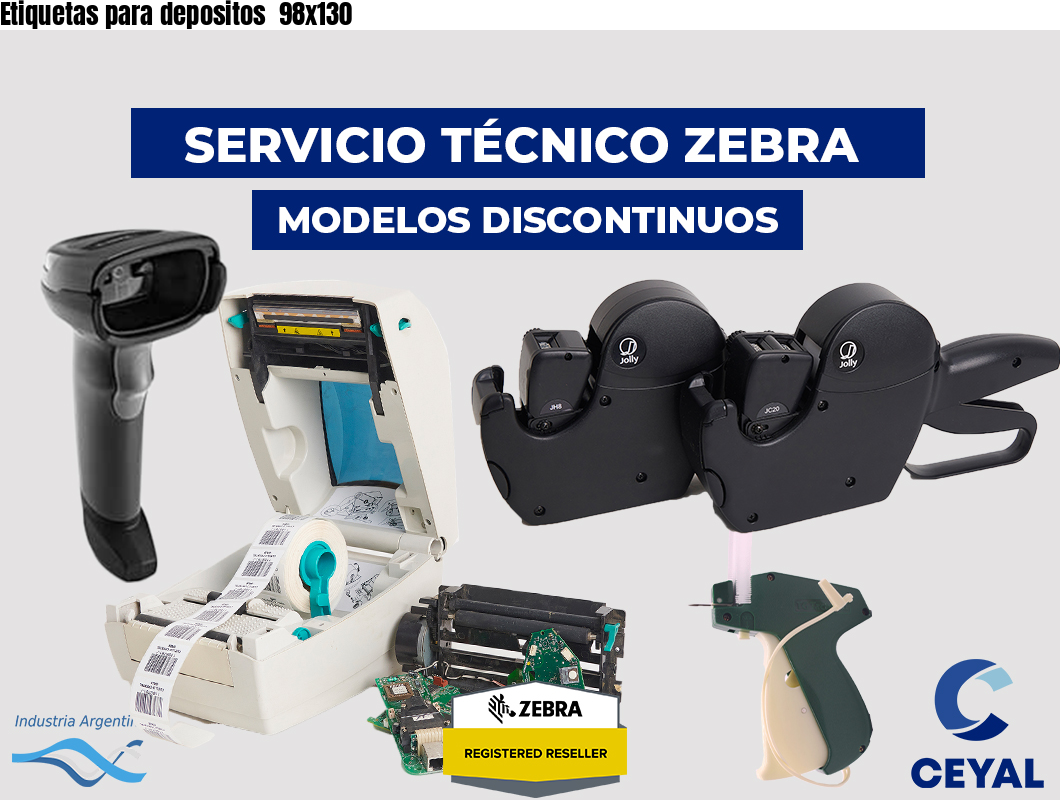 Etiquetas para depositos  98×130