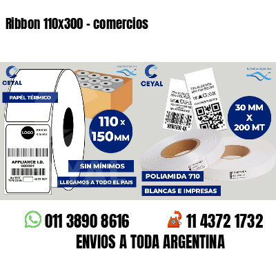 Ribbon 110x300 - comercios