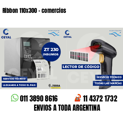 Ribbon 110x300 - comercios