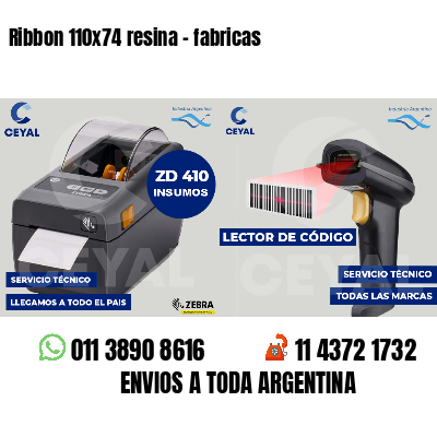 Ribbon 110x74 resina - fabricas