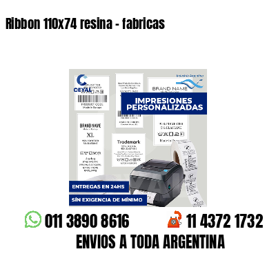 Ribbon 110x74 resina - fabricas