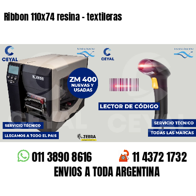 Ribbon 110x74 resina - textileras