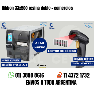 Ribbon 33x500 resina doble - comercios