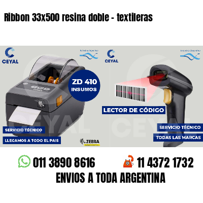 Ribbon 33x500 resina doble - textileras