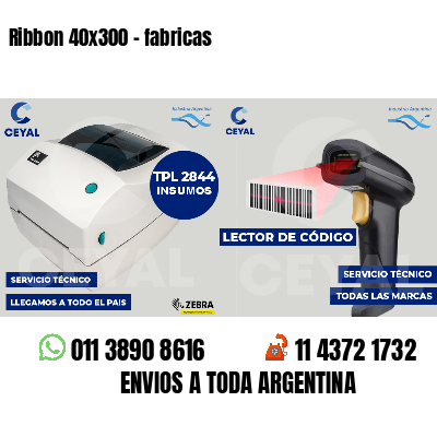 Ribbon 40x300 - fabricas
