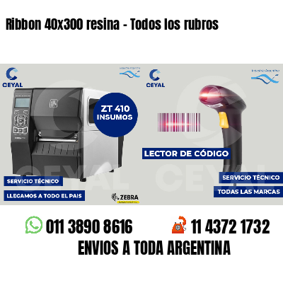 Ribbon 40x300 resina - Todos los rubros