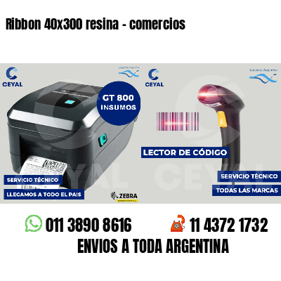 Ribbon 40x300 resina - comercios