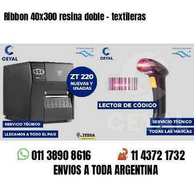 Ribbon 40x300 resina doble - textileras