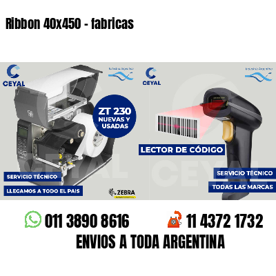 Ribbon 40x450 - fabricas