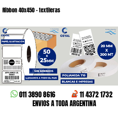 Ribbon 40x450 - textileras