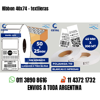 Ribbon 40x74 - textileras