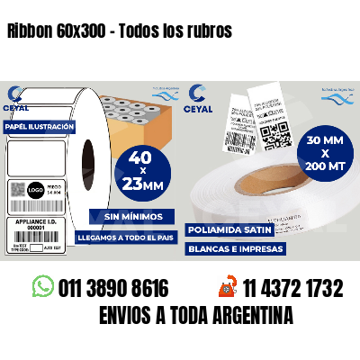 Ribbon 60x300 - Todos los rubros