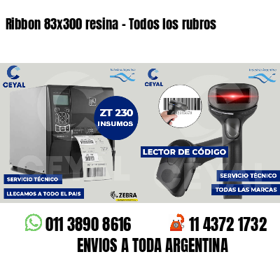Ribbon 83x300 resina - Todos los rubros