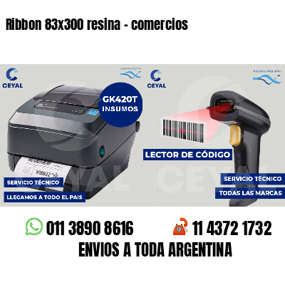 Ribbon 83x300 resina - comercios