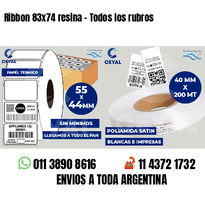 Ribbon 83x74 resina - Todos los rubros