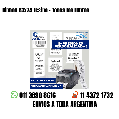 Ribbon 83x74 resina - Todos los rubros