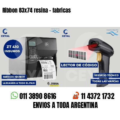 Ribbon 83x74 resina - fabricas