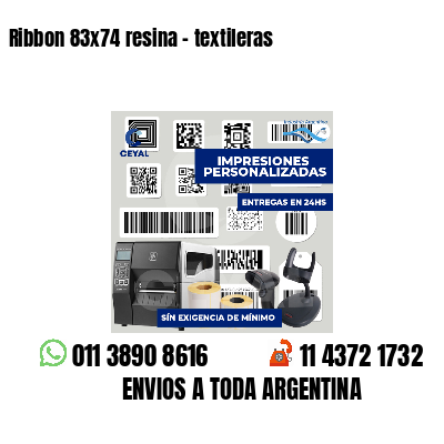 Ribbon 83x74 resina - textileras