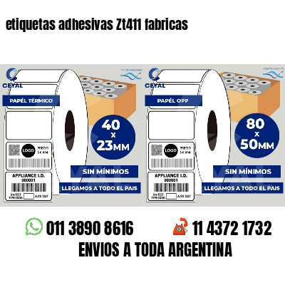 etiquetas adhesivas Zt411 fabricas