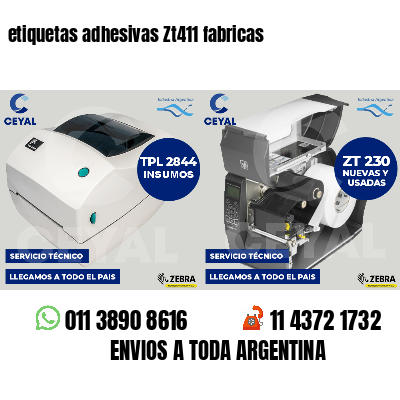 etiquetas adhesivas Zt411 fabricas